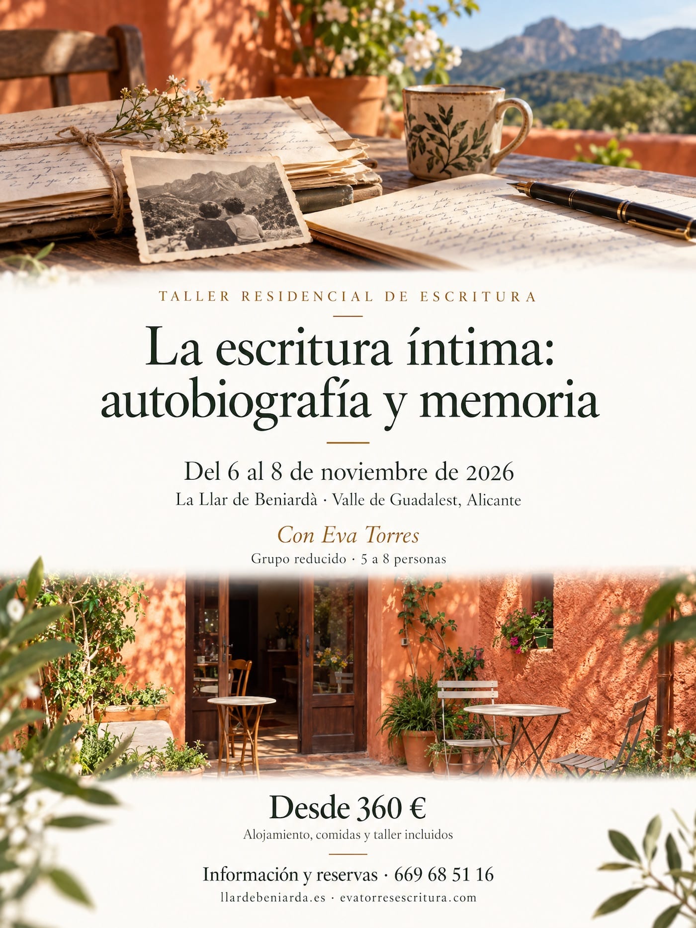 Taller de escritura íntima